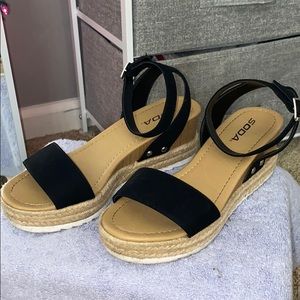 Women’s black espadrilles